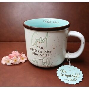 Scripture Collection Psalm 46:5 'GOD WITHIN HER. Ceramic Coffee Tea 18 oz #115B5